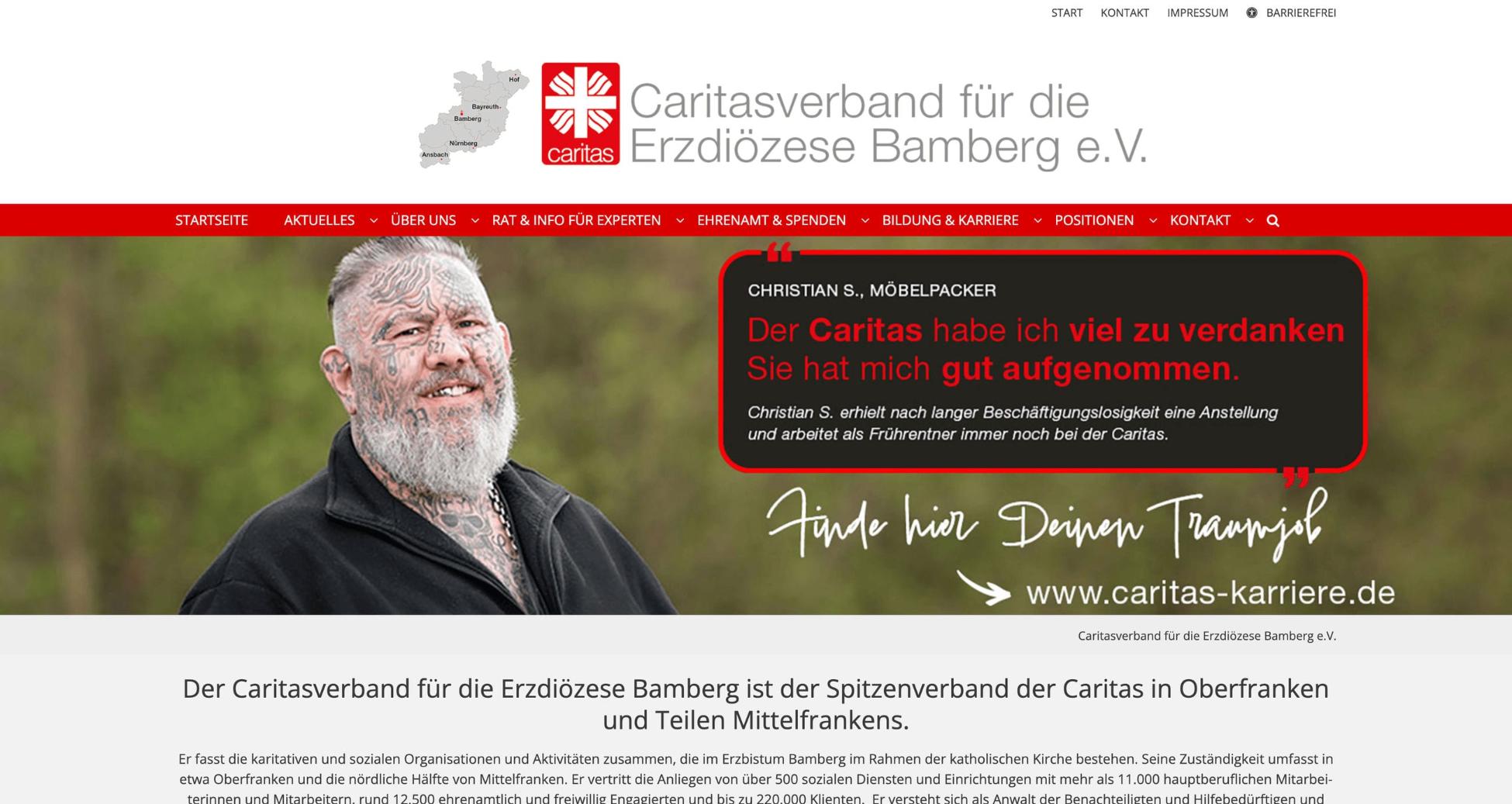 Caritas in the Archdiocese of Bamberg