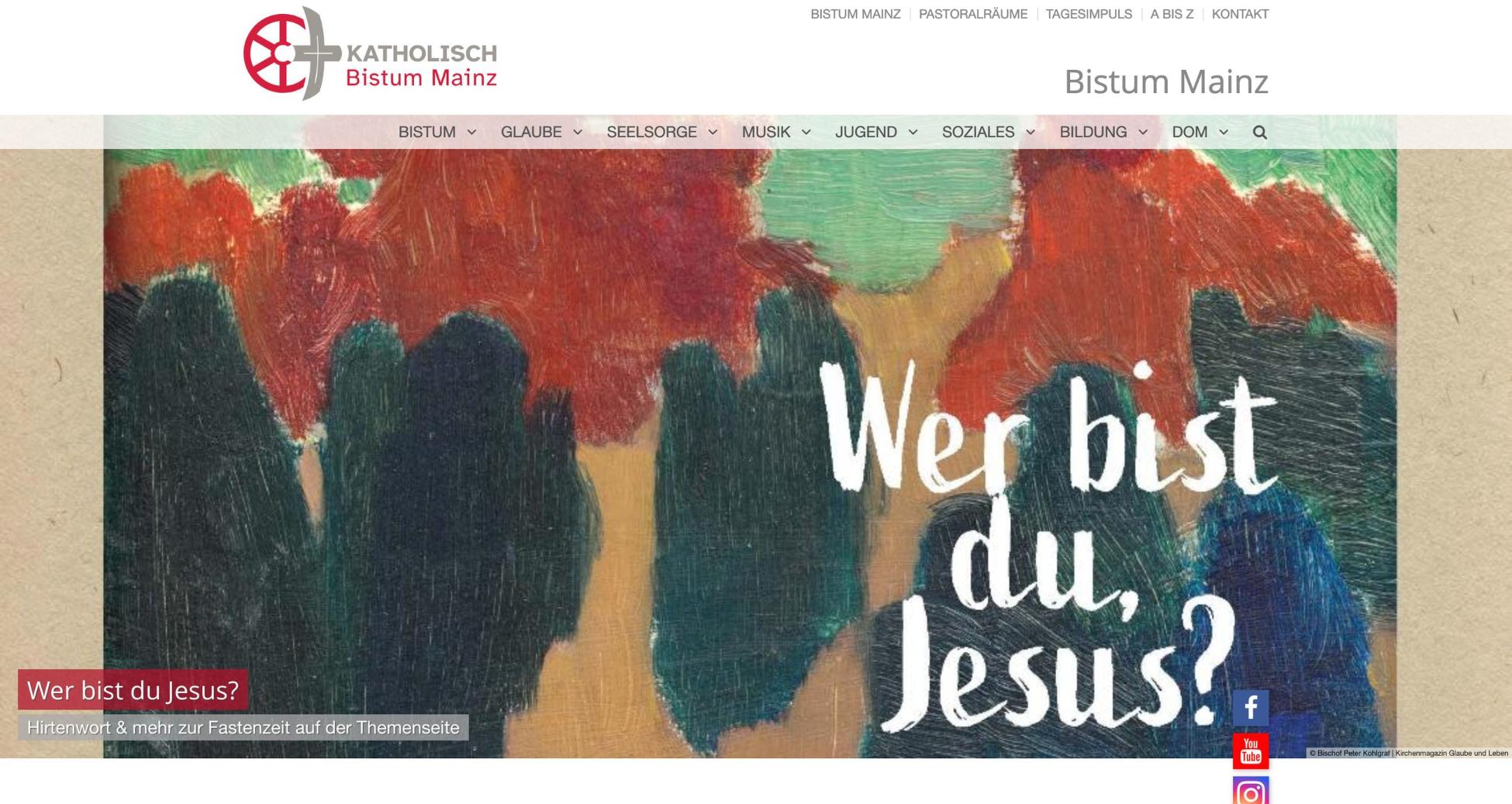 Start portal of the diocese of Mainz